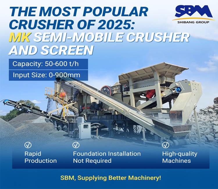 полумобильный дробильно-сортировочный комплекс MK